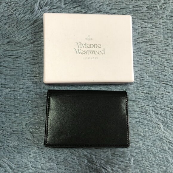 Vivienne Westwood Black Card Holder Wallet - Picture 6 of 6